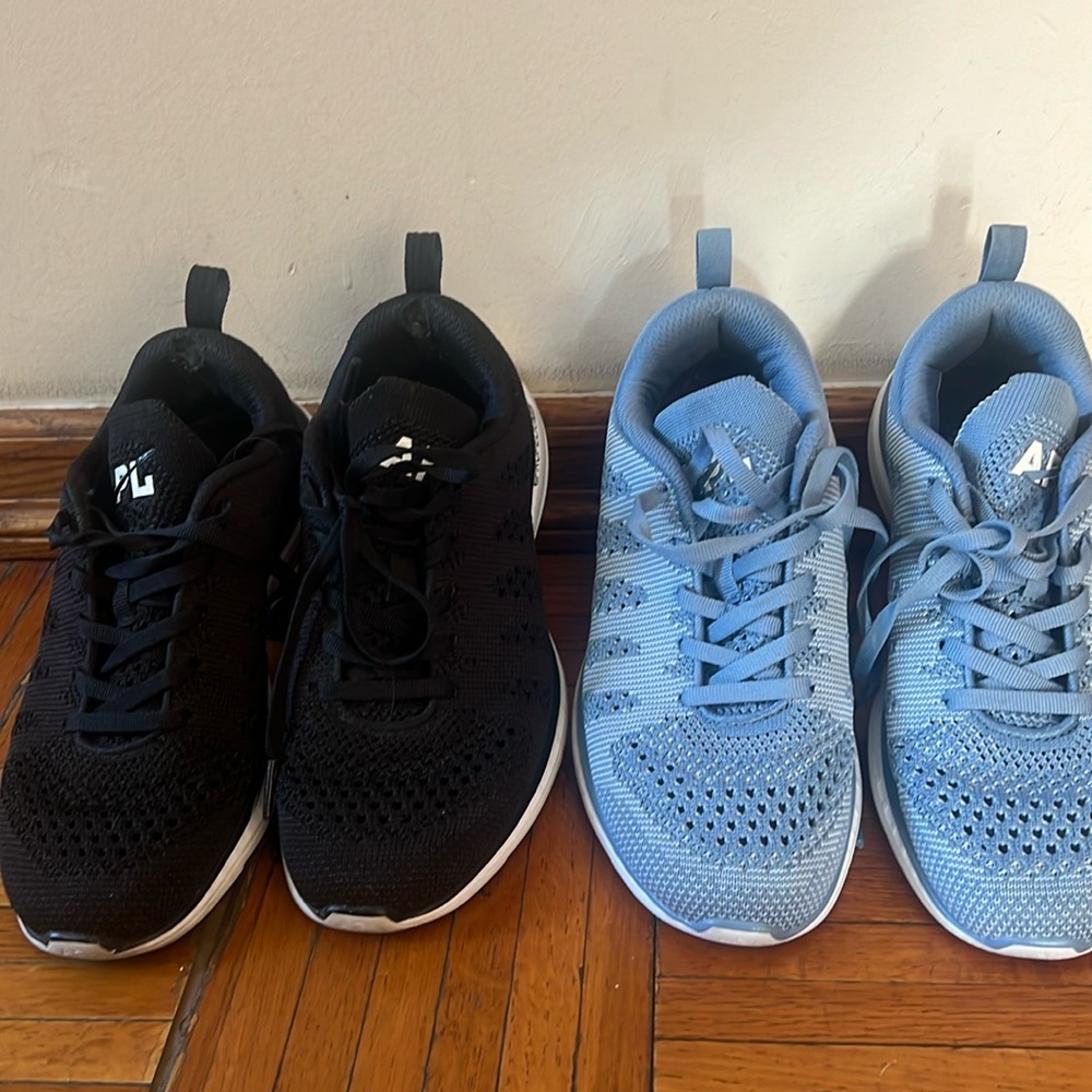 APL Atlantic Propulsion Labs 2 pairs sneakers blue black size US 6
